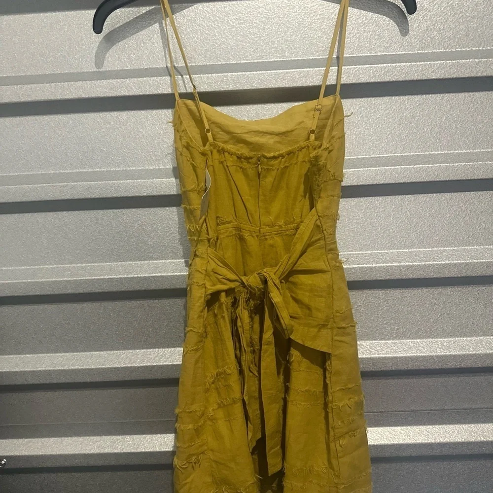 Cotton Candy LA Mustard Cut Out Dress Medium NWT - Picture 8 of 10